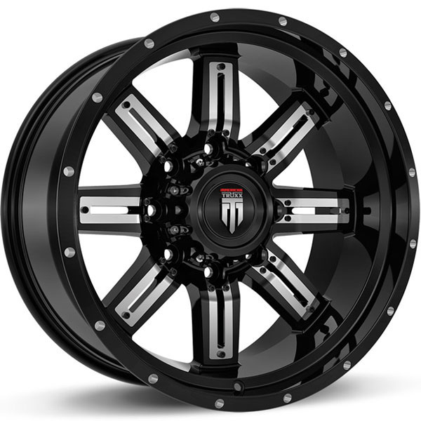 American Truxx AT 153-Steel Black with Chrome Inserts