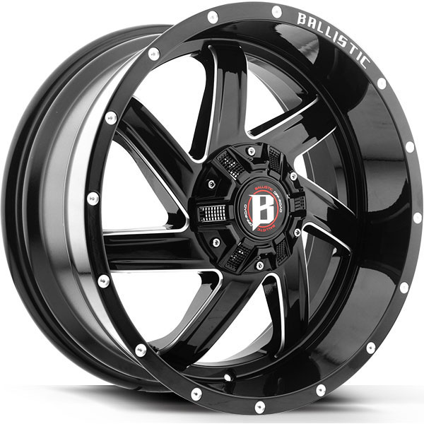 Ballistic 961 Guillotine Gloss Black with Milled Spokes