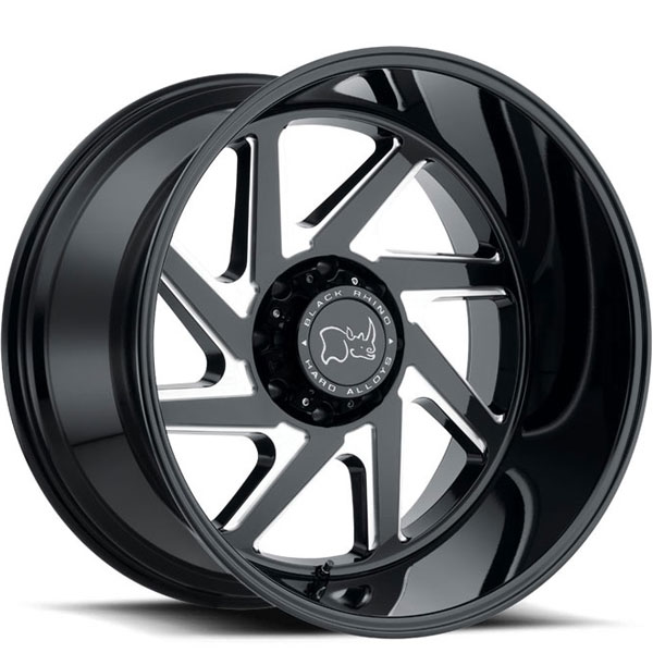 Black Rhino Swerve Gloss Black with Double Milled Spokes