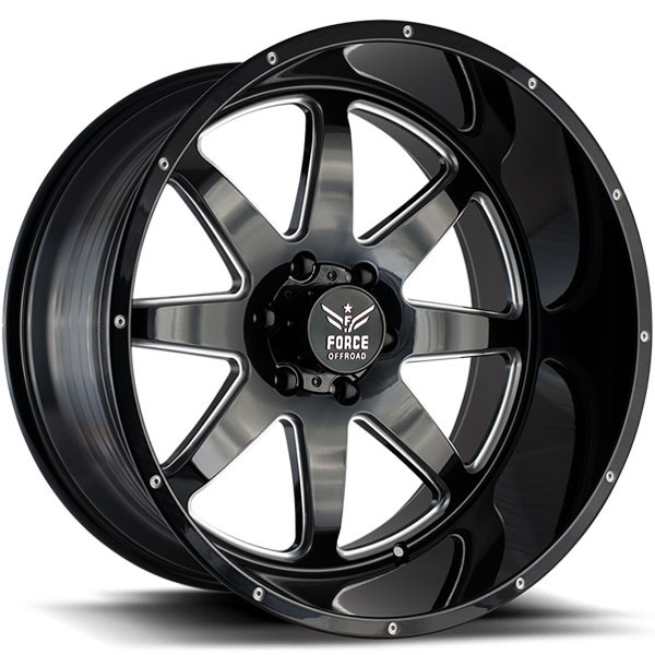 Force Off-Road F06 Black with Milled Spokes
