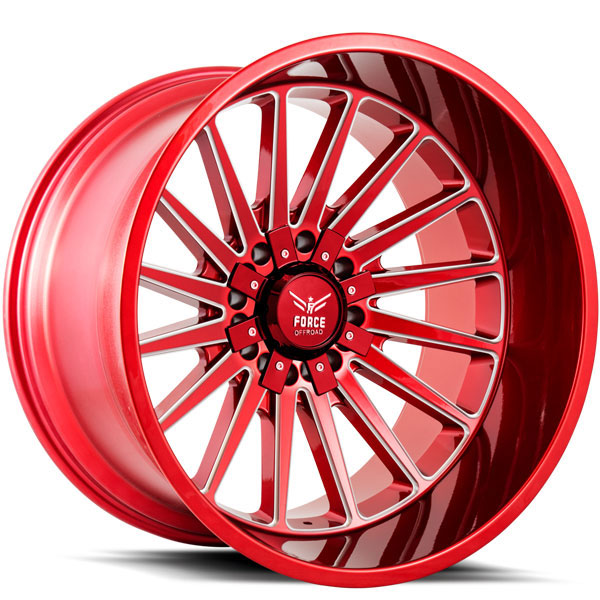 Force Off-Road F40 Candy Red with Milled Spokes