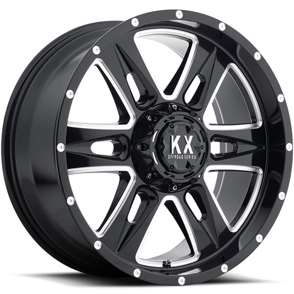 KX Offroad CP78 Gloss Black with Milled Spokes