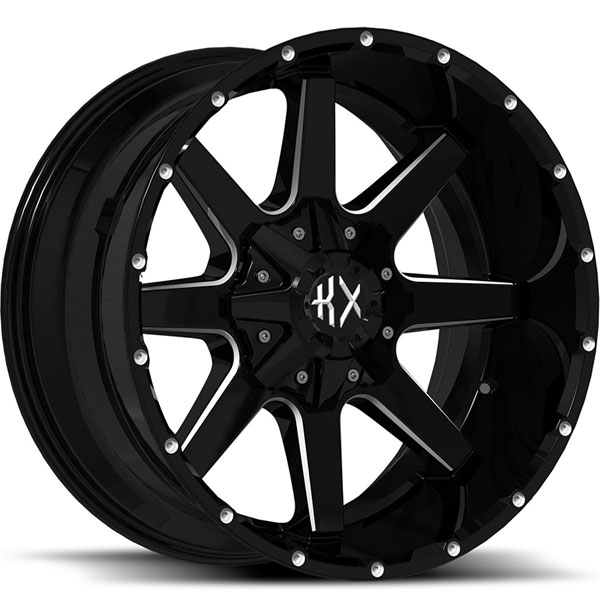KX Offroad KX01 Gloss Black with Milled Spokes