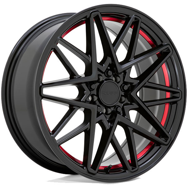 Ruff Racing Clutch Gloss Black with Machined Red Inner Lip