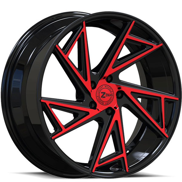 Zenas ZW04 Gloss Black with Red Face